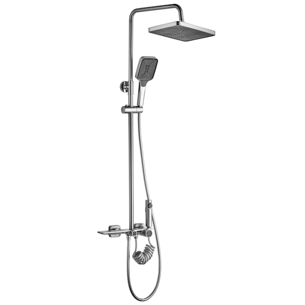 REA HELIX DUSCHSET I BORSTAT NICKEL INOX