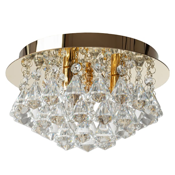 KRISTALL LAMPA PLAFOND APP1038-3CP GULD