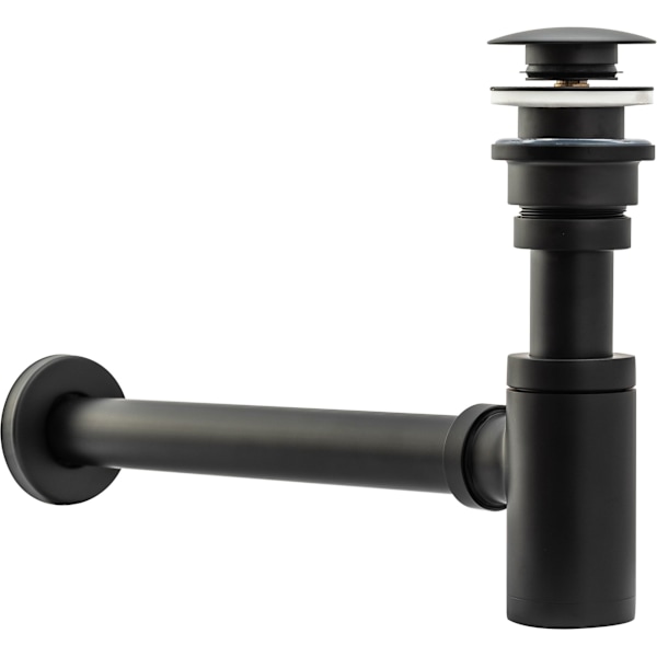 TVÄTTSTÄLL CLICKETY-CLICK SIPHON UNIVERSAL REA SVART MATT