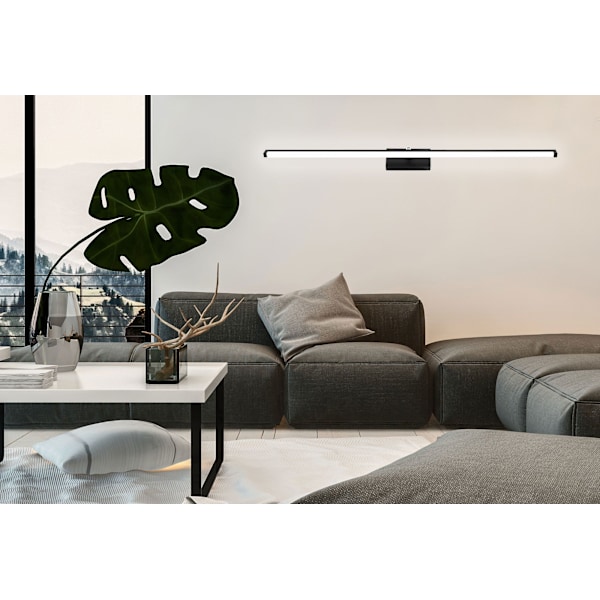 LED BADRUMSLAMPA ÖVER SPEGEL 20W 100CM APP375-1W SVART