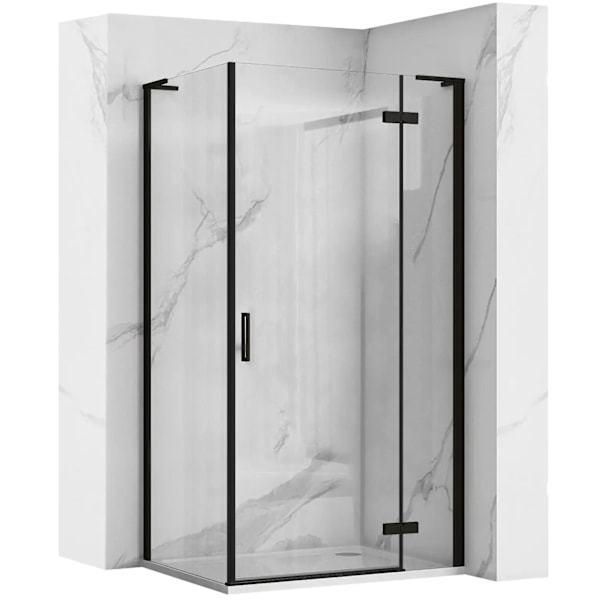 Duschkabin HUGO SVART 90x80