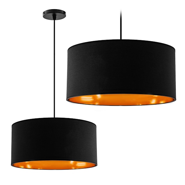 HÄNGLAMPA 44CM APP621-1CP SVART
