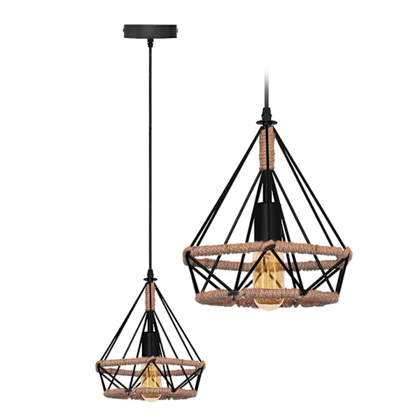 LOFT STIL GEOMETRISKA HÄNGANDE TAKLAMPA BOHO STRÄNG APP679-1CP