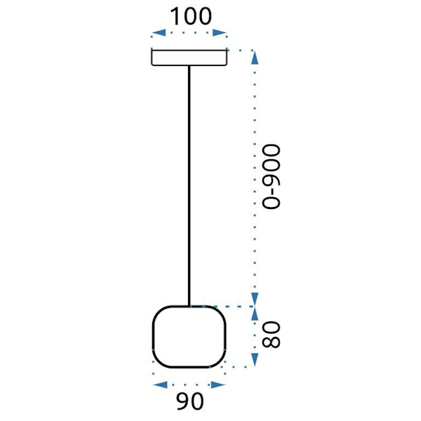 LOFT ENKEL HÄNGANDE TAKLAMPA APP592-1CP GULD