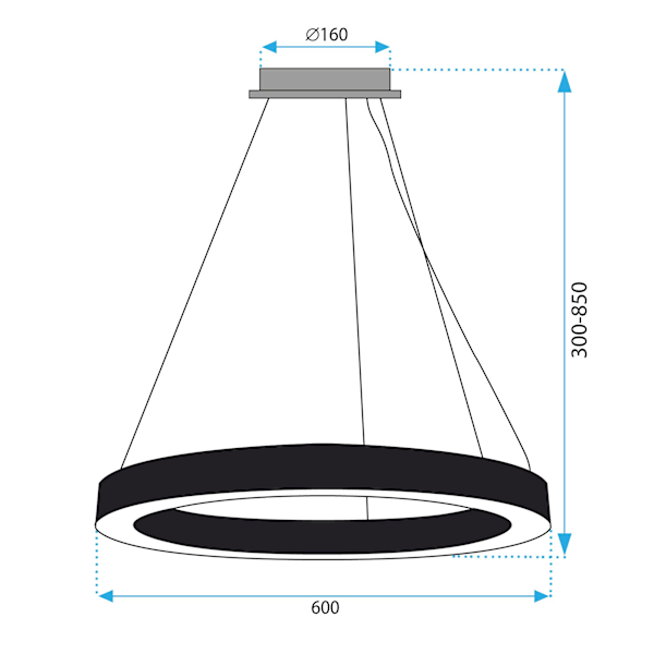 LED-taklampan App1282-1CP