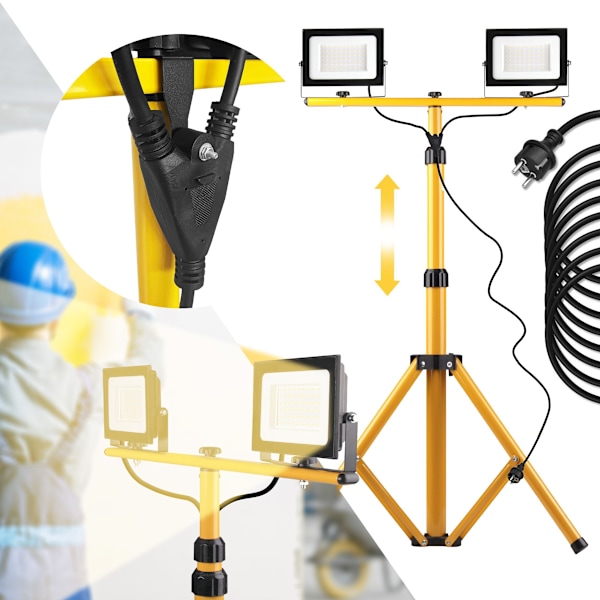 BYGGHALOGEN MED STATIV TOOLIGHT RSL002-30N 30W YELLOW