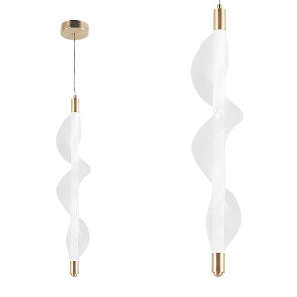 LED HÄNGLAMPA TOOLIGHT G008-1CP VIT/GULD