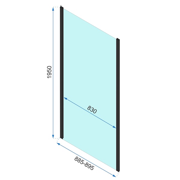 Duschhörna REA Rapid Fold Gold 90x80