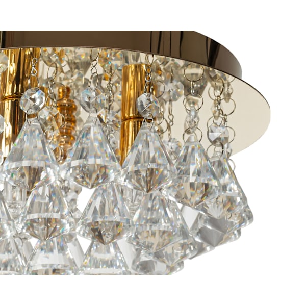 KRISTALL LAMPA PLAFOND APP1038-3CP GULD