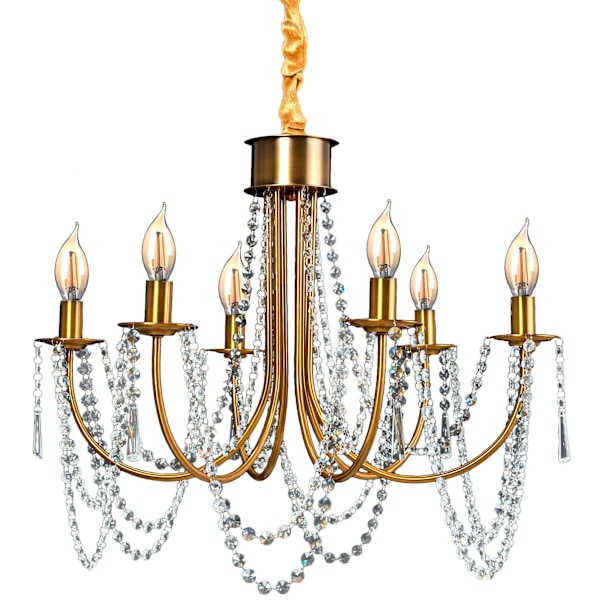 Crystal Lamp-kattokruunu app765-6cp kulta