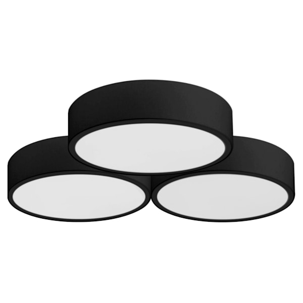 PLAFON LAMPA APP878-C TRIPLE 3X40CM SVART