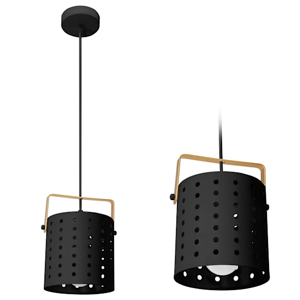 TAKLAMPA MODERN APP956-1CP SVART