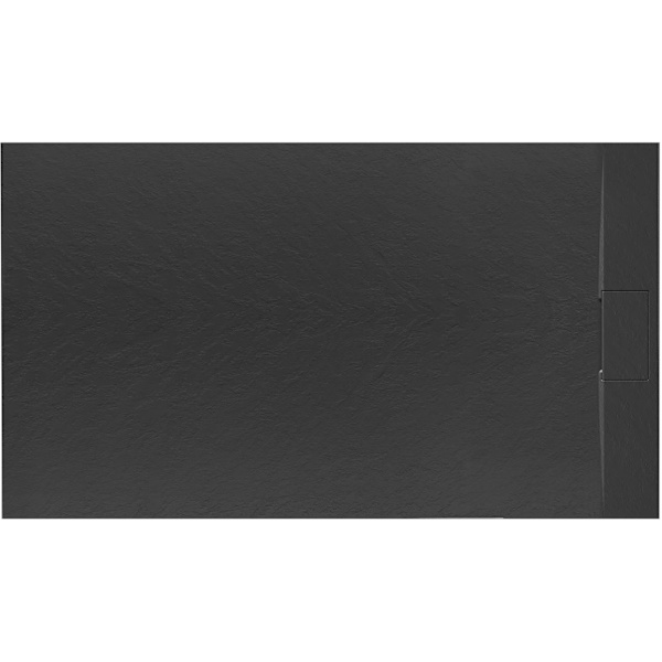 BASALT duschbrosch, svart, 80x120