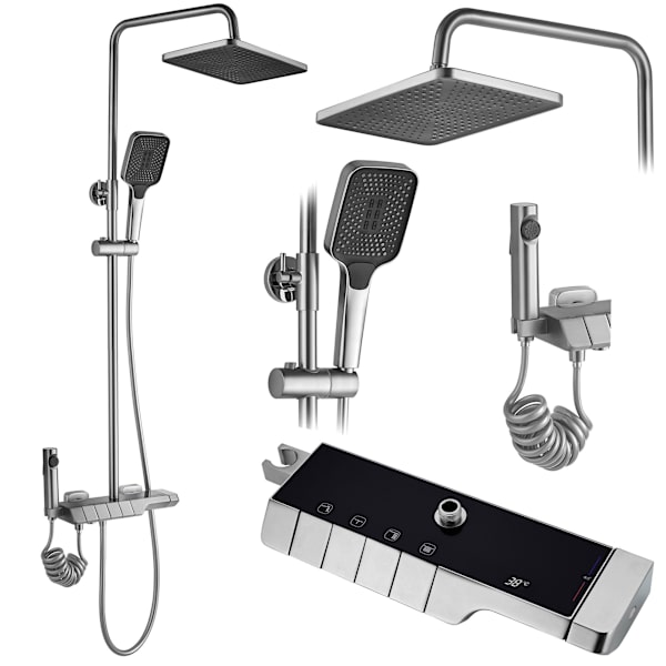 TERMOSTATDUSCHSET REA ROB BORSTAT NICKEL INOX
