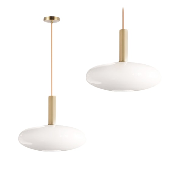 MILKY GLAS TAK HÄNGANDE LAMPA APP668-1CP GULD