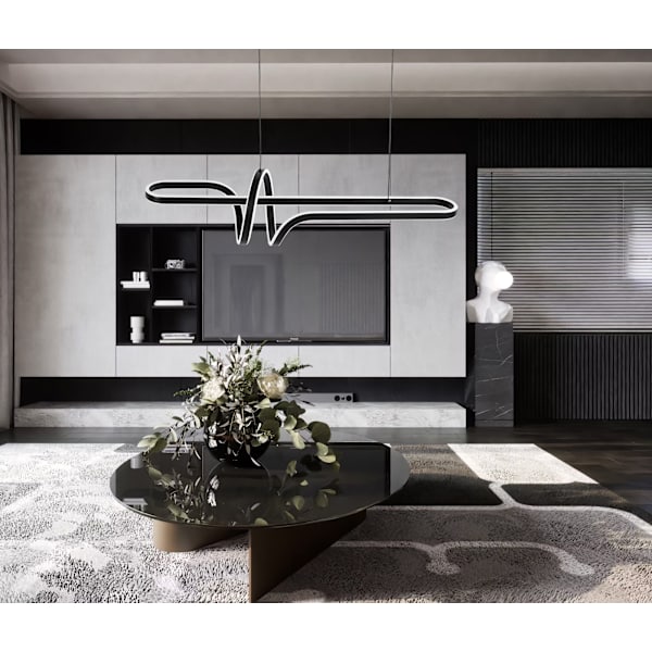 HÄNGANDE TAKLAMPA TOOLIGHT G038-CP SVART