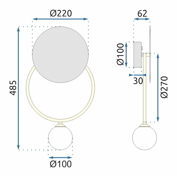 VÄGGLAMPA VÄGGLAMPA APP923-1W