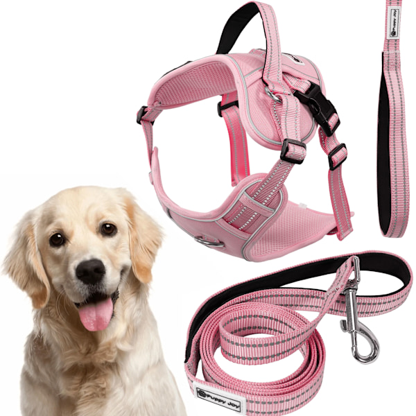 Hundesnor og sele PJ-064 Lyserød XL