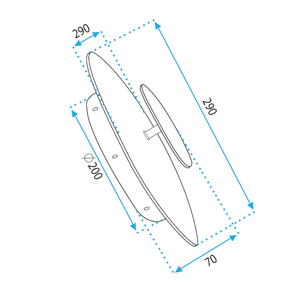 Vägglampa Konsol APP1270 Svart/Guld