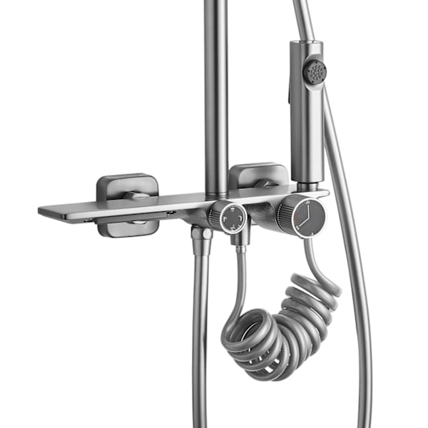REA HELIX DUSCHSET I BORSTAT NICKEL INOX