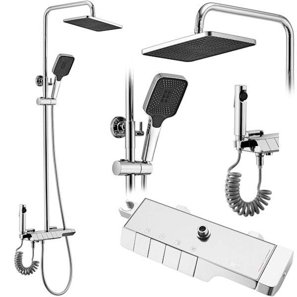 TERMOSTATISK DUSCH SET REA ROB KROM