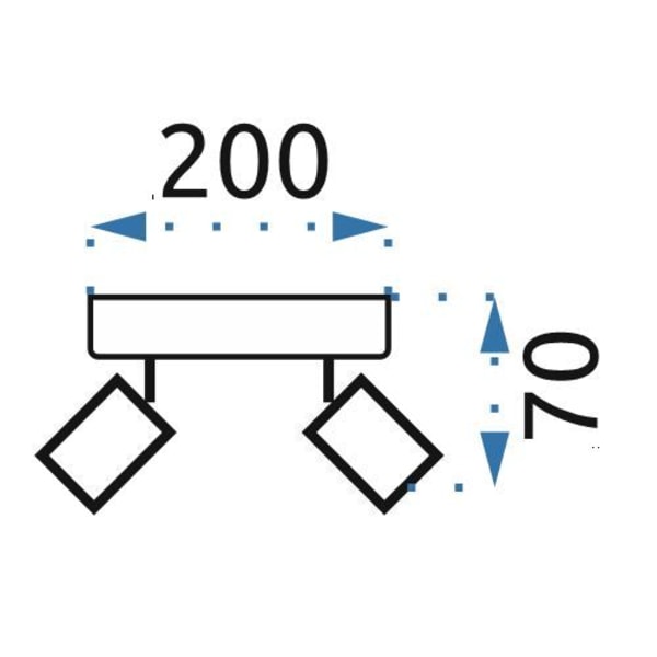 Taklampreflektor tak app695-2c vit