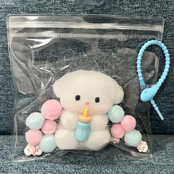 Håndlavede søde Taba Squishy-legetøj, håndlavede Squishies-legetøj, ultrabløde Squishy-legetøj, silikone-klemmelegetøj, gaver (hvalp)