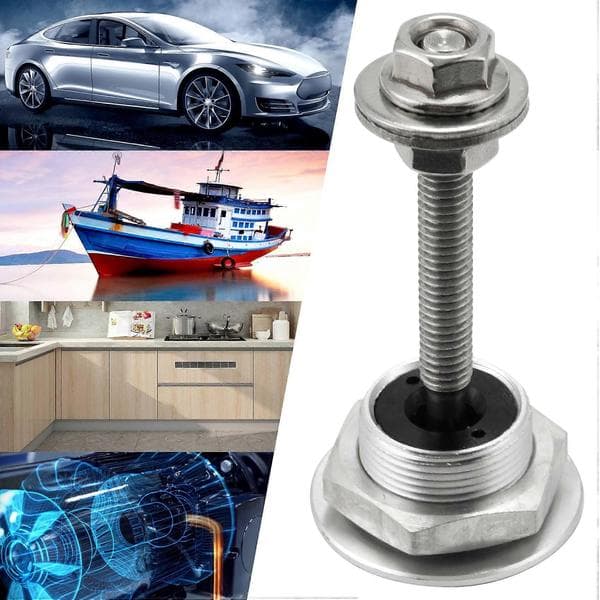 4 X Quick Release Push Hood Latch Button Car Pin Bonnet Lock Silver