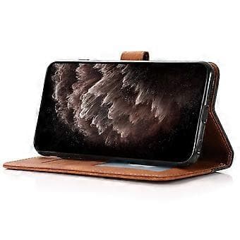 Etui til Samsung Galaxy A26 5G Farvesplejsning Pungstativ Læder Telefonetui med Håndledsrem (Stil A)