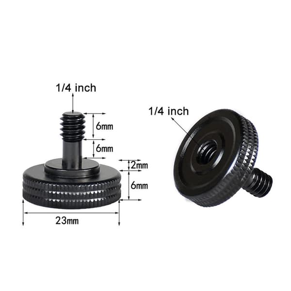 4 stk. 1/4\" Han til 1/4\" Hun Kamera Quick Release Skruer Ada