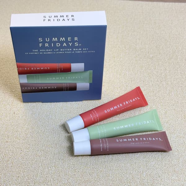 SummerFridays Lip Gloss Set - Hydrating Set (poppy + sweet mint + vanilla beige)