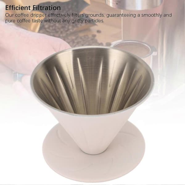 Pour Over Kaffetrakter S 1-2 Kopp Beige Rustfritt Stål 304