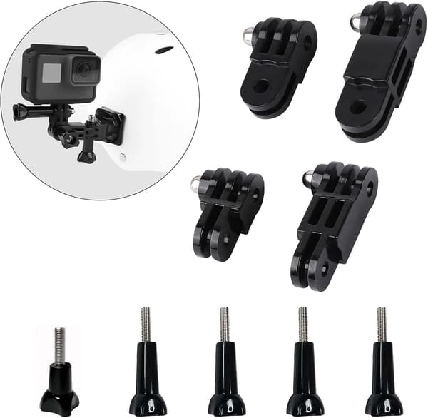 Adjustable Camera Extension Arm, Fixed Mount Bracket with Short and Long Screw Extension Arm for GoPro Hero 10, 9, 8, 7, 6, 5