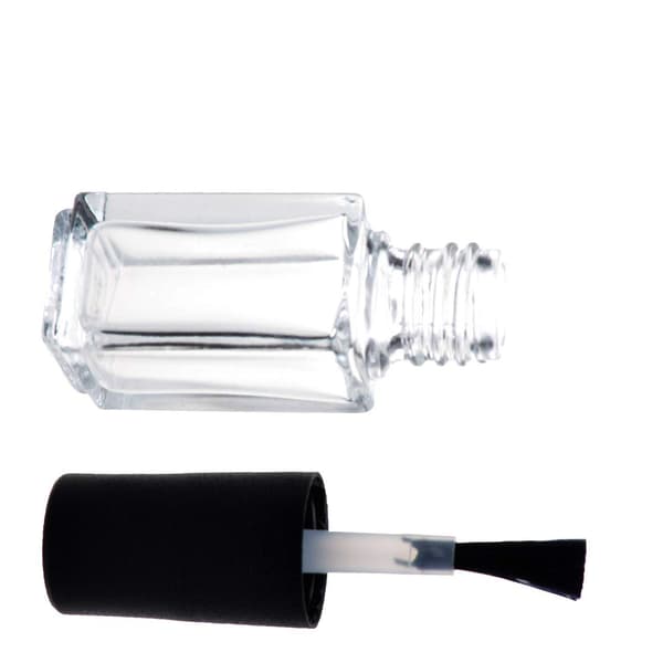 Tomma klara nagellacksflaskor med pensel (5ml 5-pack)