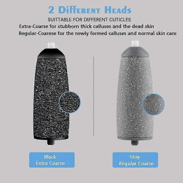 [KK] 12-pack Replacement Rollers and Heads for Flawless Pedi Electronic Files, Compatible with Finish Touch Flawless Pedi, Includes 6 Extra Rollers
