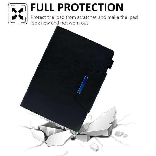 Semsket skinnveske til iPad 10. generasjon 10.9 2022 Black