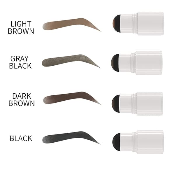 1 sæt Perfekt Et-trins Øjenbrynsstempel-k light brown