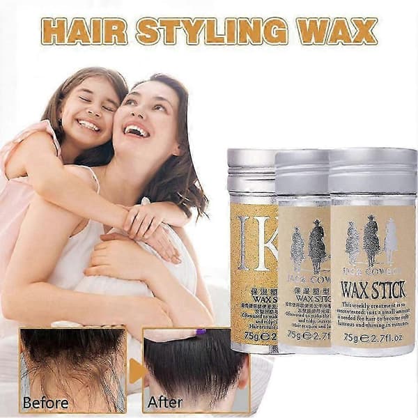 75g Duftende Hårvoksstift til Mænd Styling Solid Gel Let Hold og Tekstureret Look Nem at Bære Skab Forskellige Stilarter C