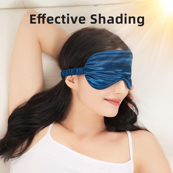 Sleep Masks 4-pack Silky Eye Mask Soft Satin Blindfold Elastic Band Night Eyeshade for Women Men