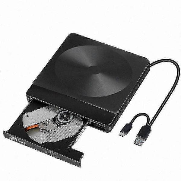 Ekstern 3D Blu-ray DVD-brenner, bærbar optisk stasjon med USB 3.0 og Type-C, bred systemkompatibilitet for Windows XP/7/8/10 og MacOS, Plug-and-Play