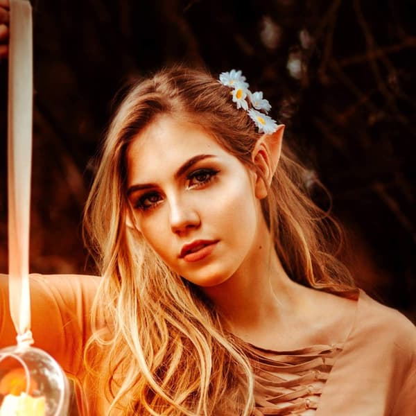 Genanvendelige Vaskbare Cosplay Fe Pixie Alf Ører, Nemme at Bruge Bløde Spidse Ører, Perfekt til Halloween Julekostume Tilbehør