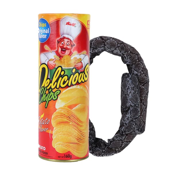 Magic Potato Chip Snake Toy Funny Prank Props Party Decoration
