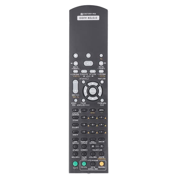 RMAMU063 Fjernkontroll for lydsystem, erstatningsfjernkontroll som passer til Sony
