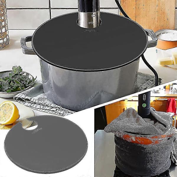 Sous Vide Precision Culinary Cooker Silikonlock Passar 10,5\" Gryta Lättviktsförsegling Isolerande C