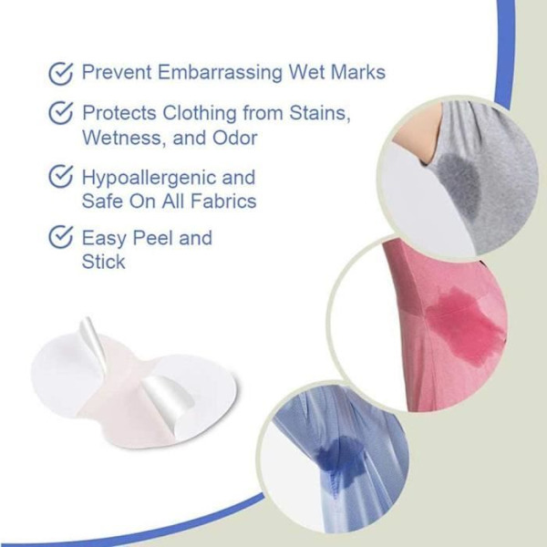 100 OSYNLIGA antiperspirantkuddar