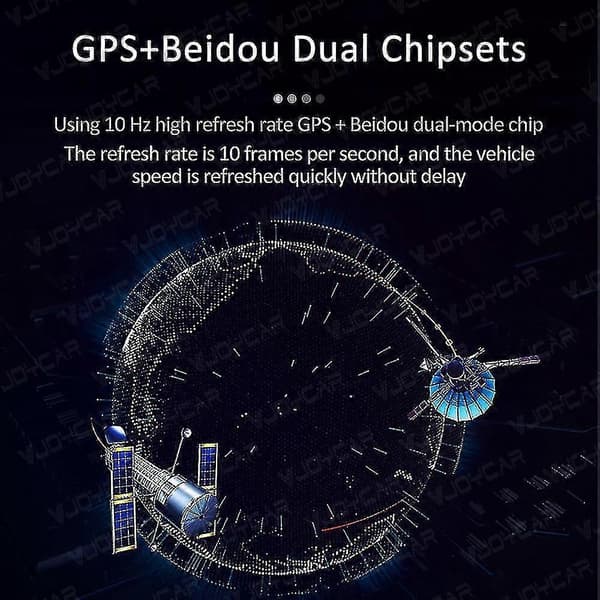 Nyeste GPS HUD Digitalt speedometer Plug & Play Alle biler Stor Skrift Kmh Mph Biltilbehør [DB]