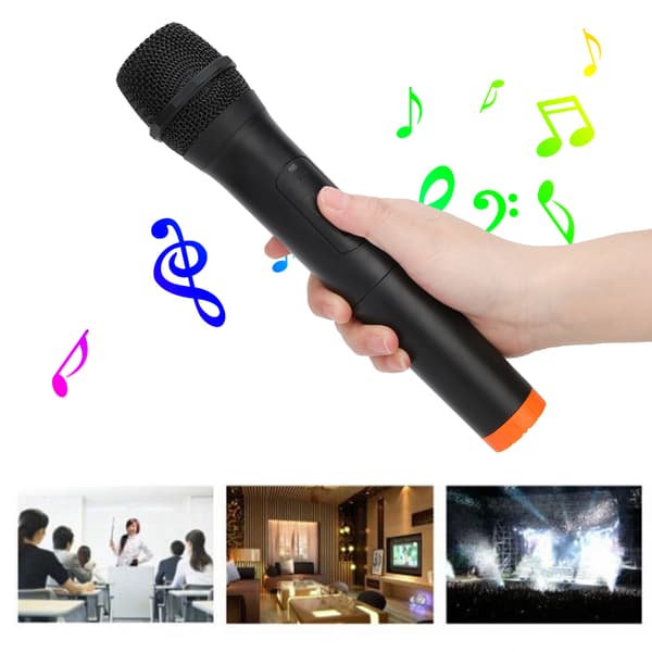 Professional Universal Handheld VHF Wireless Microphone with USB Receiver