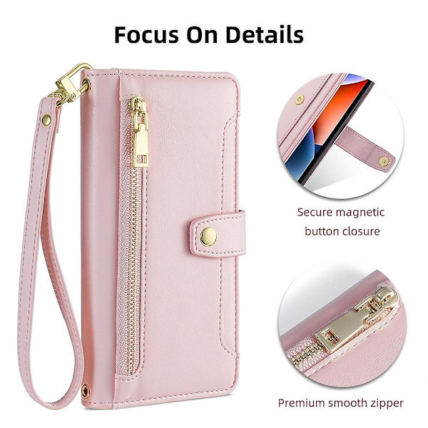 Lynlåspung-etui til Samsung Galaxy A12 Pink