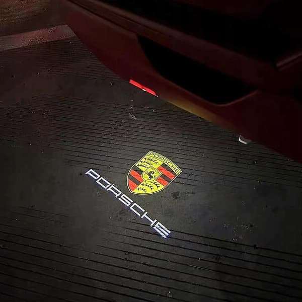 Til Porsche Cayman Boxster Cayenne Macan 991 718 Led Logoprojektor Hd