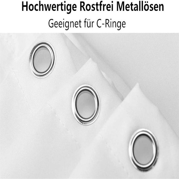 Jul Duschdraperi, Röd, 180 x 200 cm, Mögelresistent, Ch